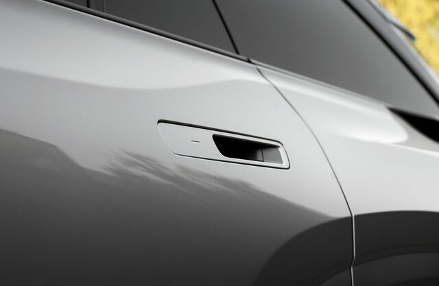 2027 Toyota Highlander EV Flush Door Handle Close-Up