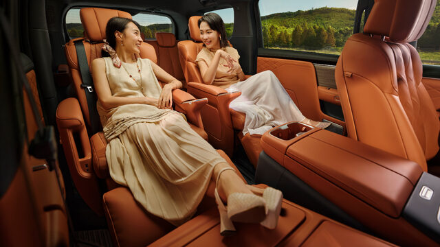 2026 Buick Electra ENCASA Cognac Nappa Leather Executive Package Rear Seats