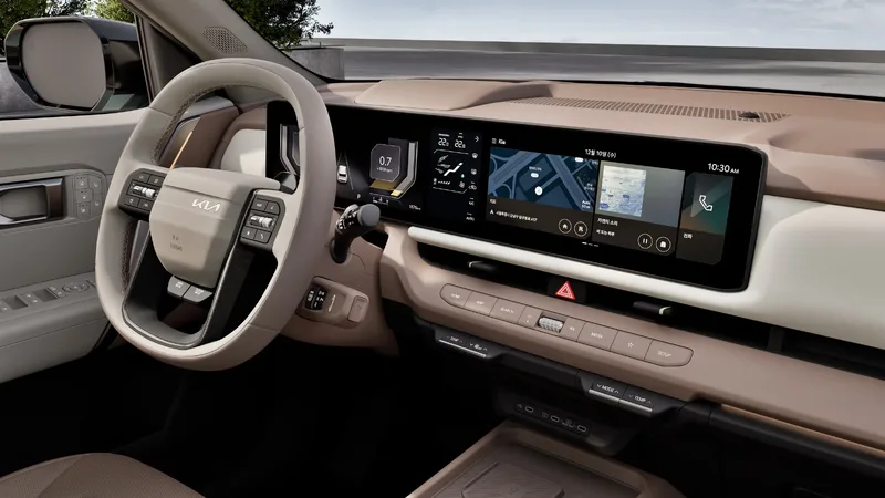 2027 Kia Seltos Interior Dashboard and Dual Screens