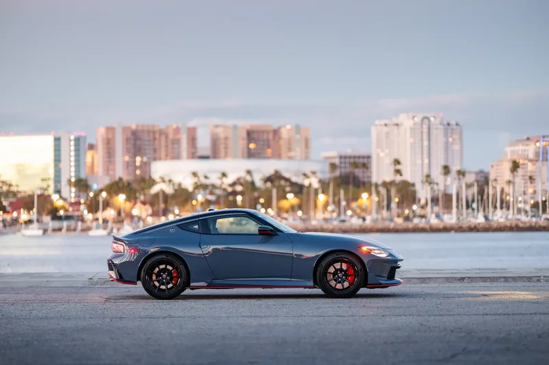 2027 Nissan Z NISMO Side Profile at Dusk