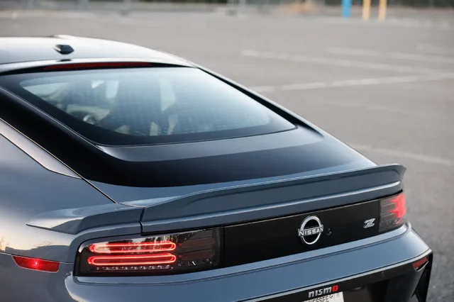 2027 Nissan Z NISMO Rear Decklid Spoiler and Badge Detail