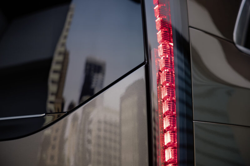 2027 Mercedes-Benz VLE MPV Rear Taillight with Cityscape Reflection