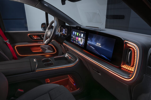 2027 Mercedes-Benz VLE MPV Full Dashboard With Ambient Lighting