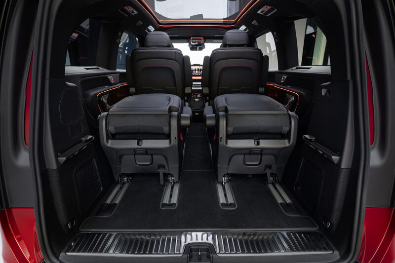 2027 Mercedes-Benz VLE MPV Cargo Area With Second-Row Seats in Place