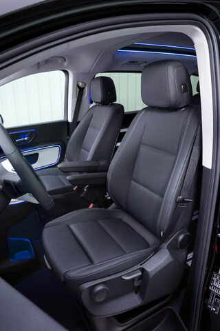 2027 Mercedes-Benz VLE MPV Front Seats in Black Leather