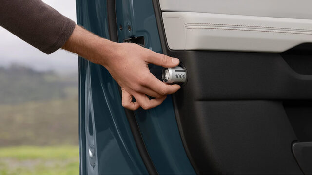 2027 Rivian R2 Integrated Flashlight in Door Jamb