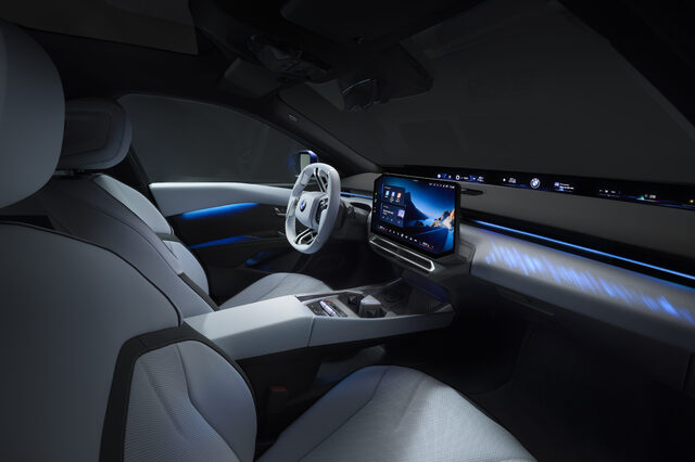 2027 BMW i3 Sedan Full Interior with Panoramic Display
