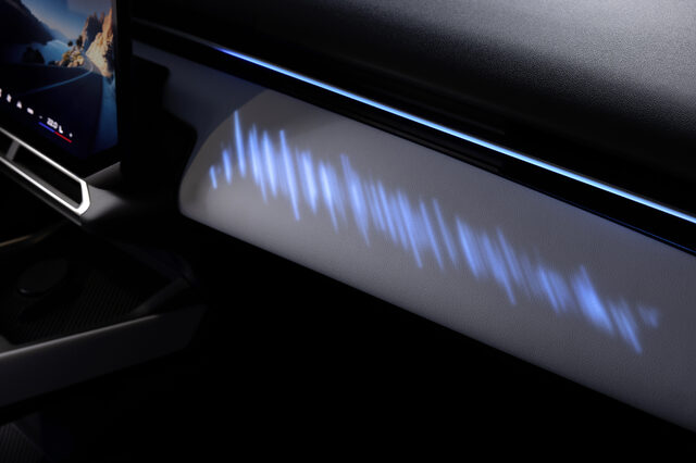 2027 BMW i3 Sedan Dashboard Ambient Light Panel Blue Glow