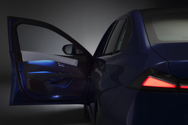 2027 BMW i3 Sedan Rear Door Panel with Ambient Lighting