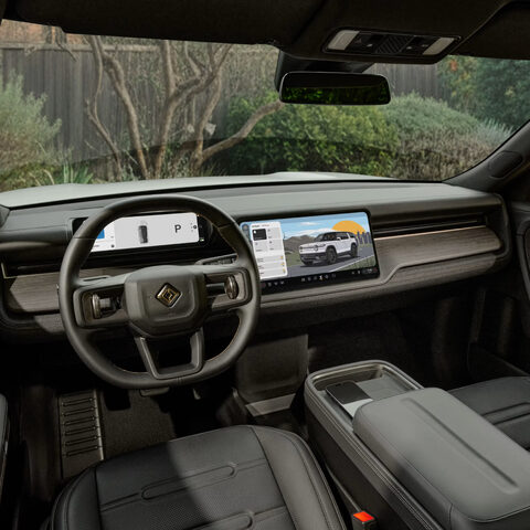 2027 Rivian R2 Dashboard and Infotainment Display